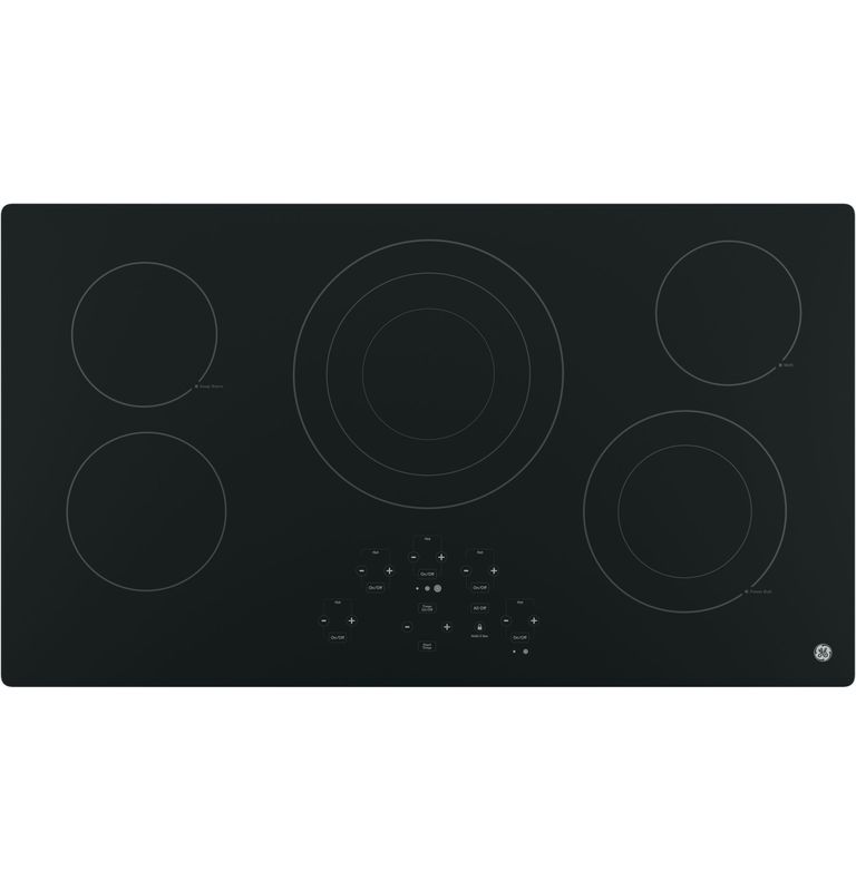 GE JP5036DJBB 36&quot; Built-In Electric Cooktop - Black on Black