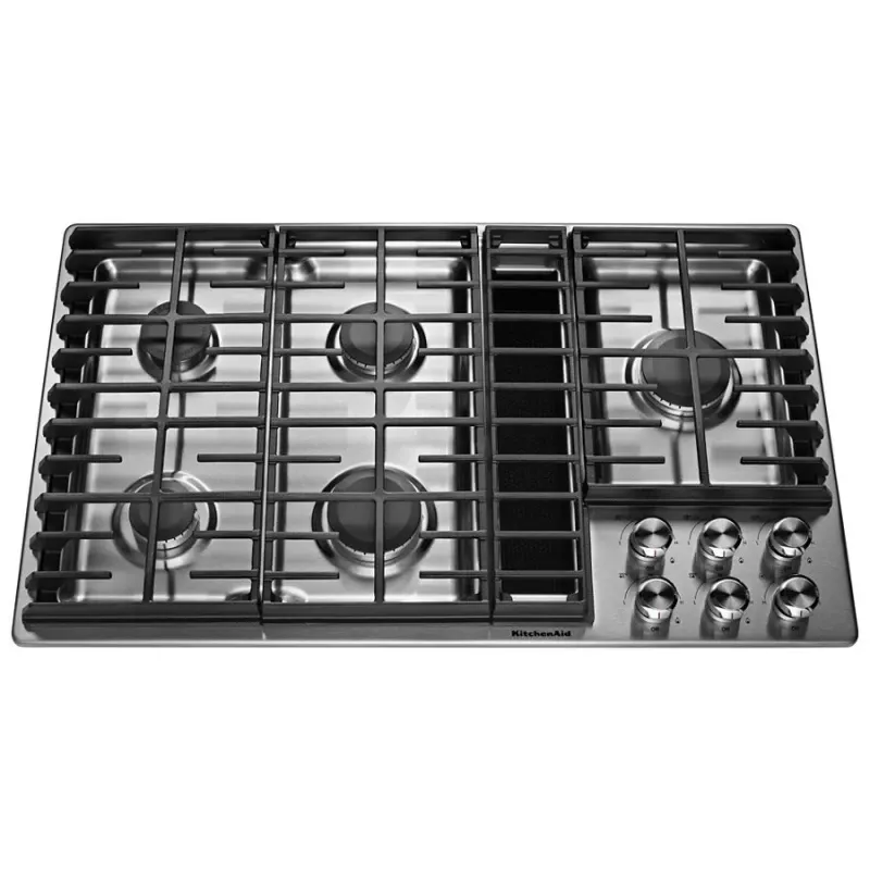 KITCHENAID KCGD506GSS KitchenAid - 36&quot; Gas Down Draft Cooktop - Stainless steel