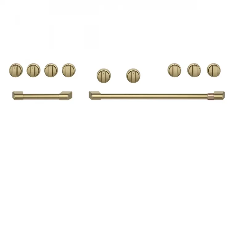 Cafe  CXPR8HKPTCG 48 Inch Handle &amp; Knob Set for Pro Range and Rangetop: Brushed Brass