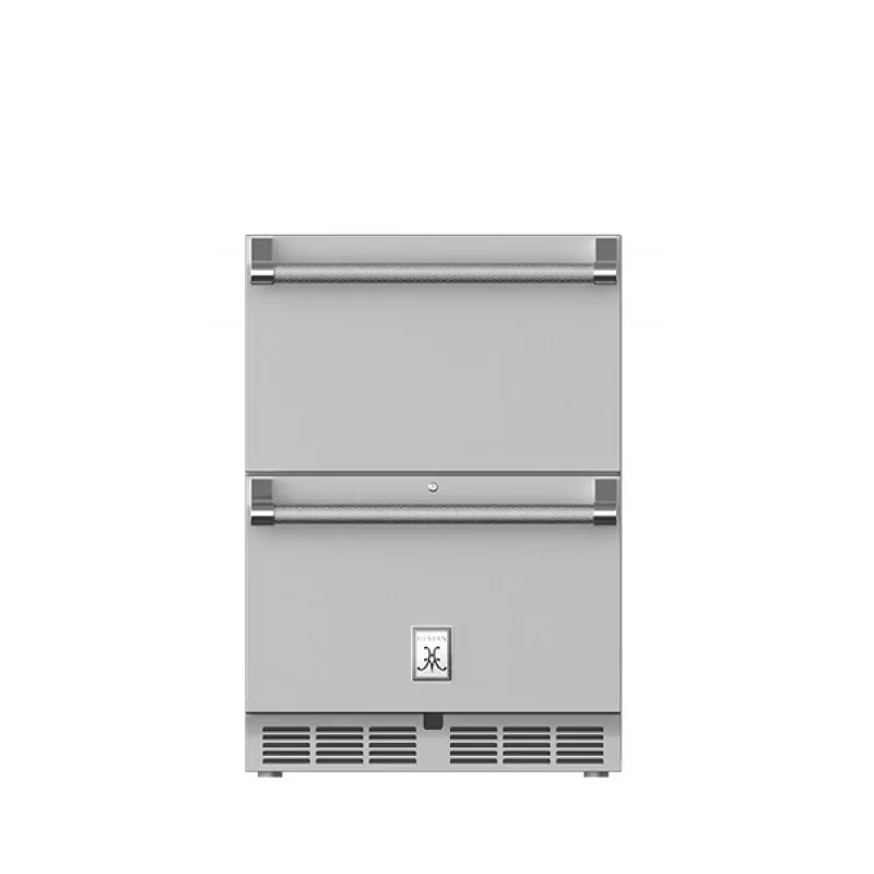 24 Inch Refrigerator Drawers with 5.2 cu. ft. Capacity, Locking Drawer, LED Interior Lighting, Digital Temperature Control, Variable Speed Compressor, Heavy Duty Insulation and Adjustable Leveling Leg