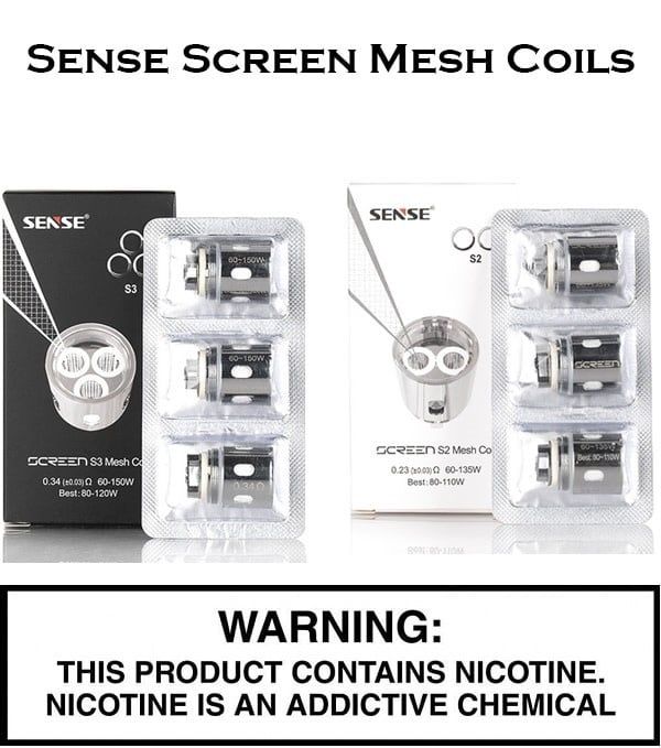 Sense Screen Mesh Coils - Pack of 3