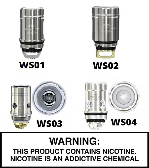 Wismec WS Series Replacement Coils - Pack Of 5