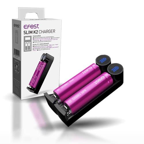 Efest Slim K2 - Dual Slot Battery Charger (30 Day Warranty)