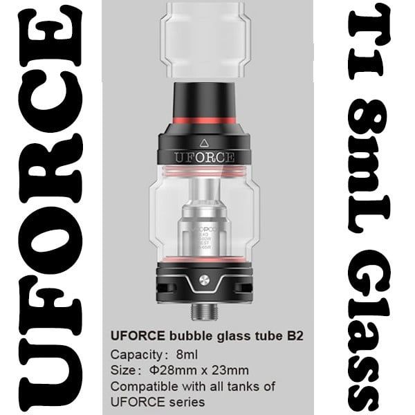 VooPoo UFORCE T1 Replacement 8mL (Bubble Glass)
