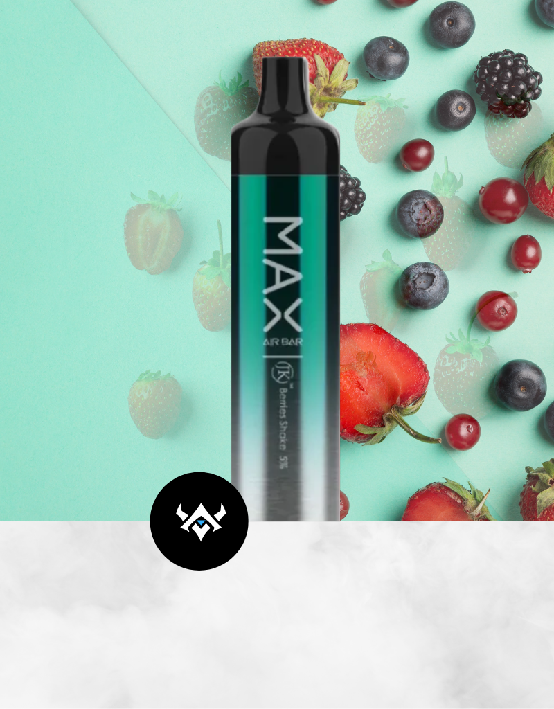SUORIN AIR BAR MAX 5% SALT NICOTINE 6.5ML 2000 PUFFS DISPOSABLE DEVICE  - BERRIES SHAKE