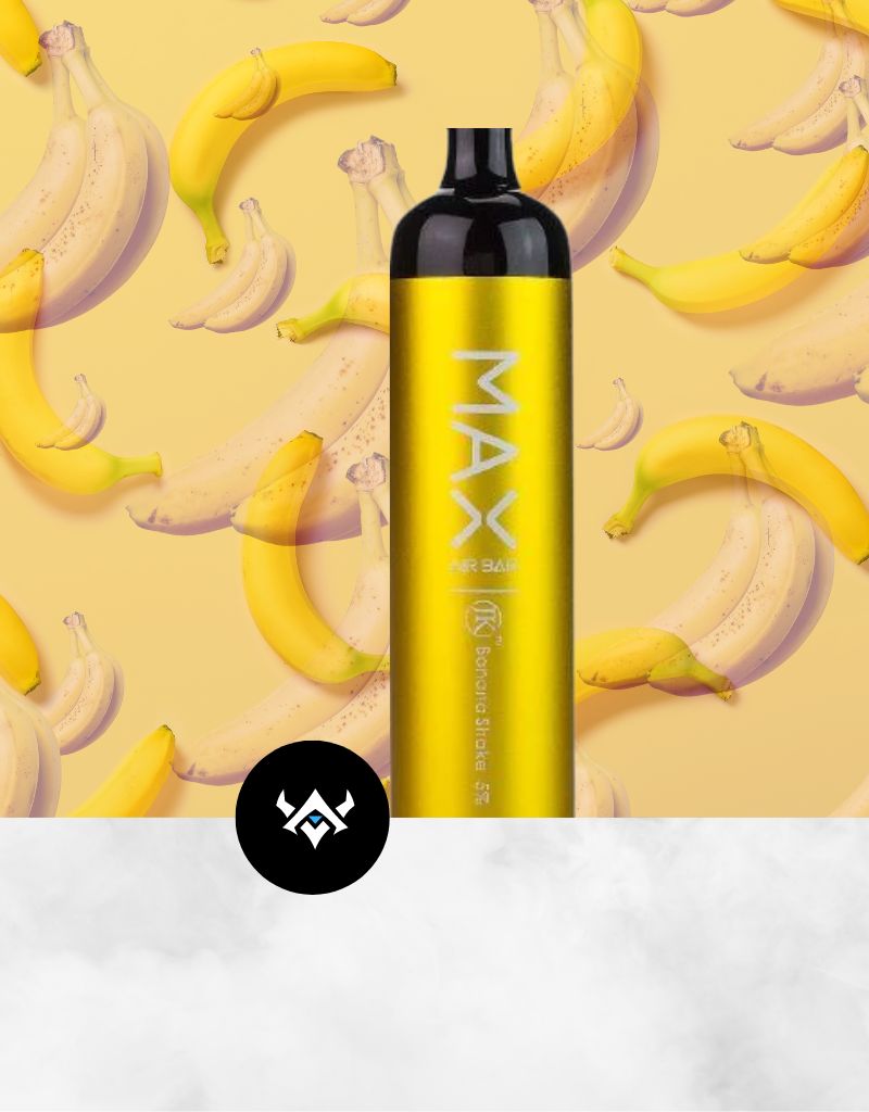 SUORIN AIR BAR MAX 5% SALT NICOTINE 6.5ML 2000 PUFFS DISPOSABLE DEVICE - BANANA SHAKE