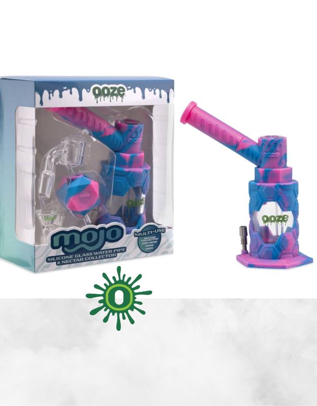 OOZE MOJO SILICONE WATER PIPE AND NECTAR COLLECTOR - PIXIE DREAM