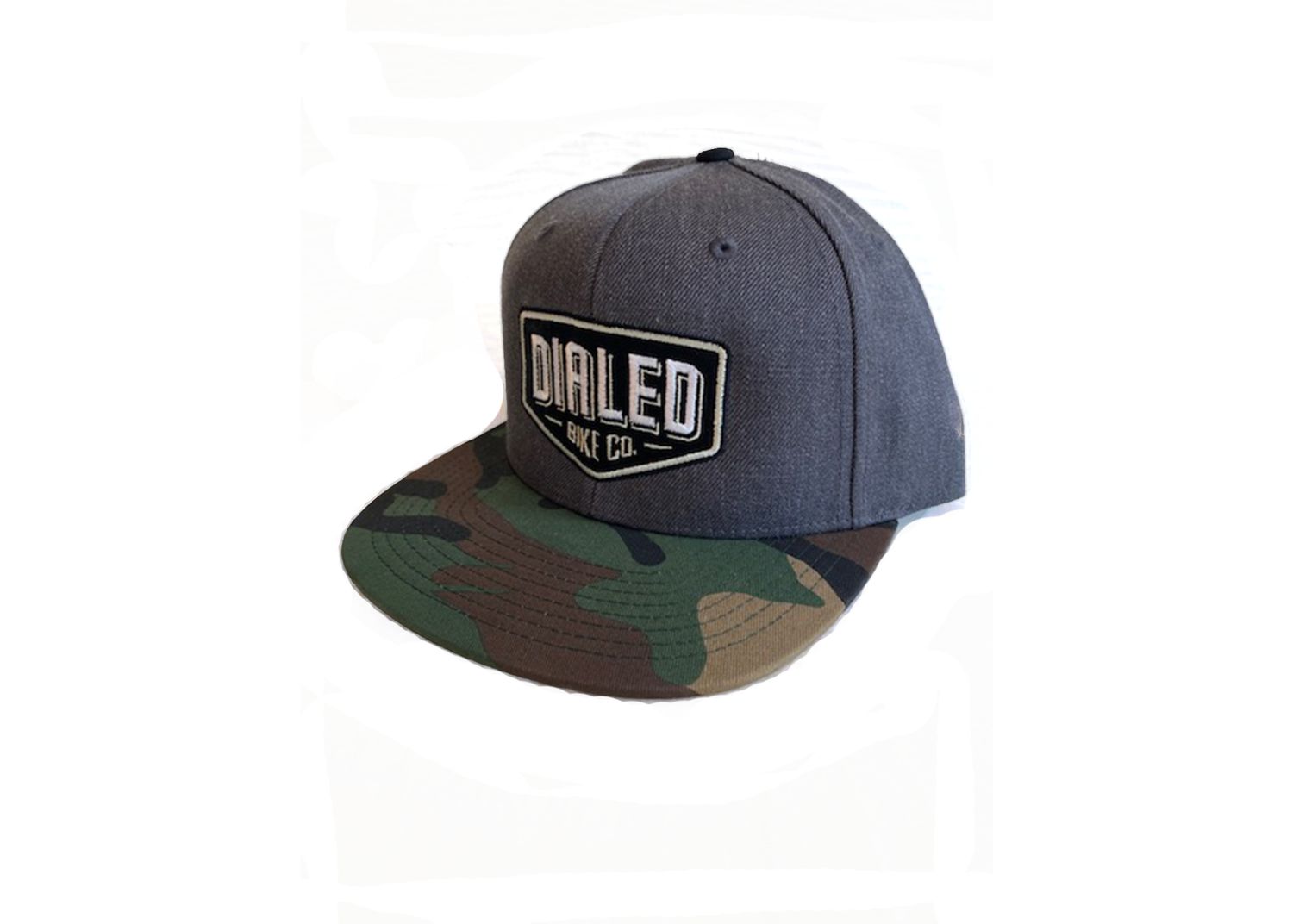 Dialed Bike Co. Hat Snap - Grey w/ Camo Bill