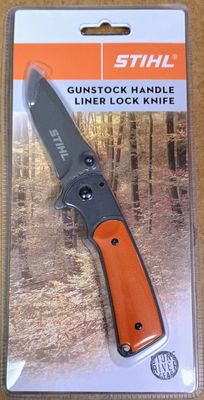 Orange Liner Lock Knife