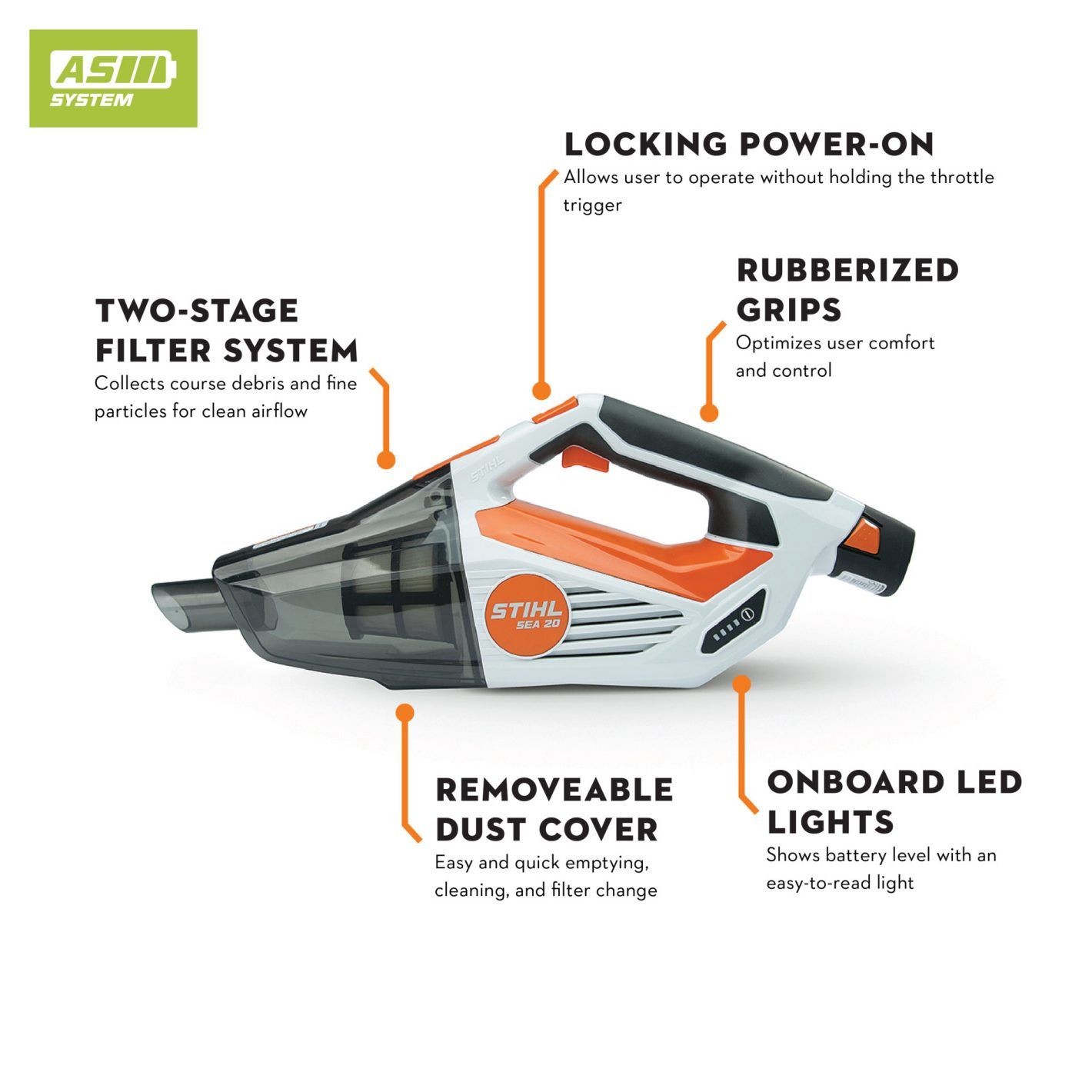 SEA 20.0 SET Cordless handheld vacuum