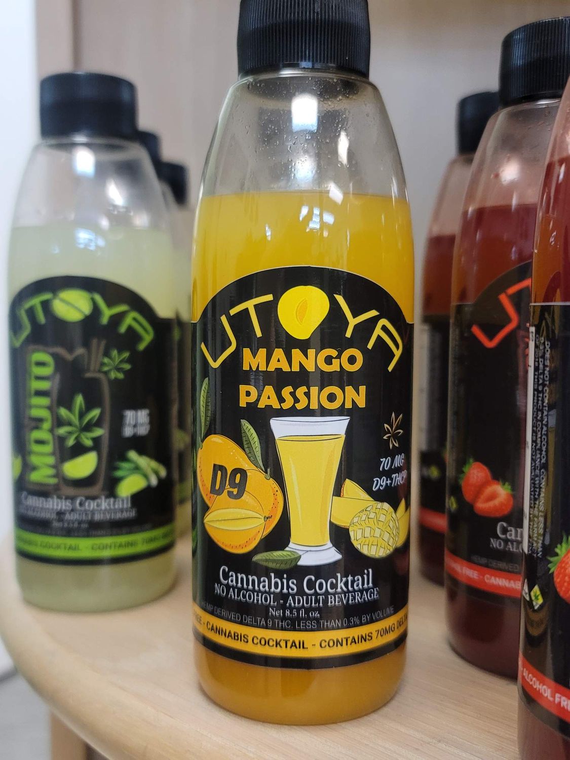 UTOYA Cannabis Cocktails with D9, Flavors: Mango Passion