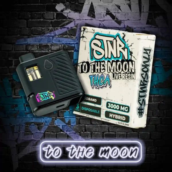 STNR to the Moon 3g Disposable Vapes, Strain: Headband