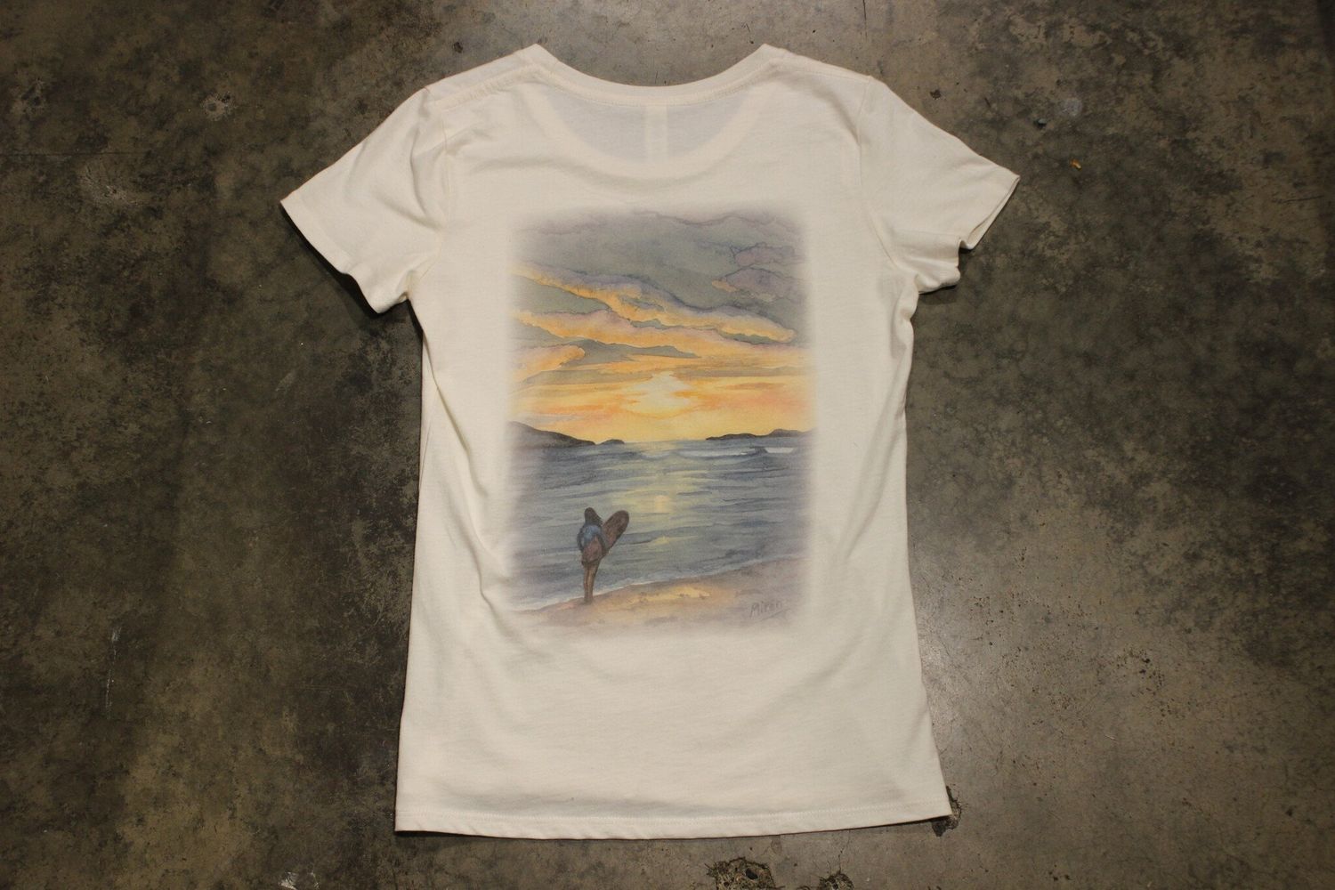 SCC Miren Ladies Tee, Color: Sunset Surf, Size: S