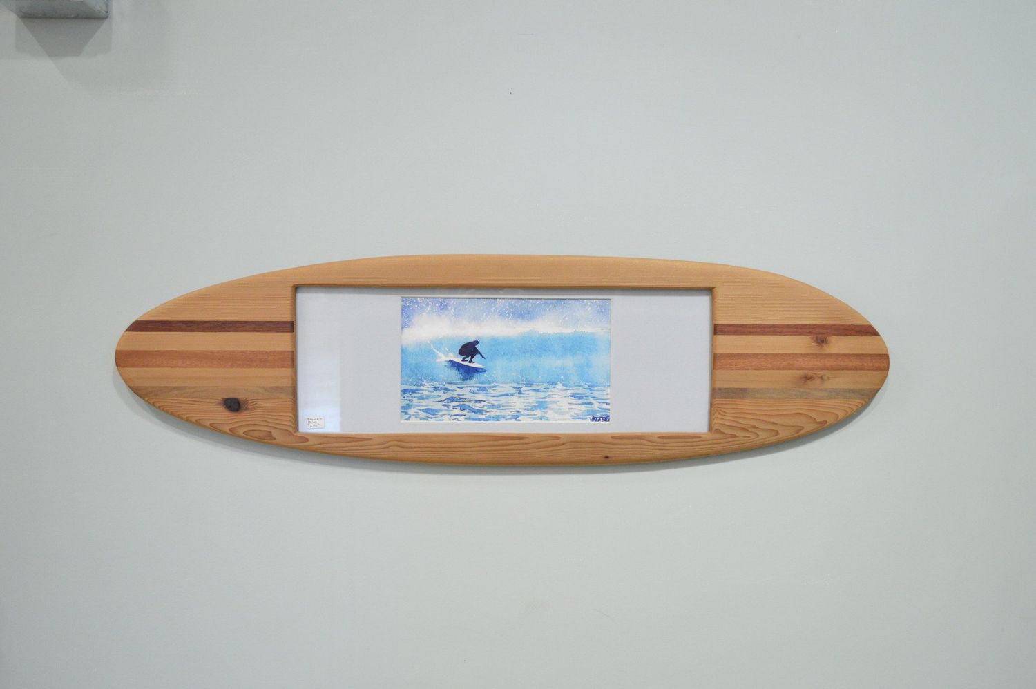 CCW Surfboard Wall Plaque L 1 print (W)