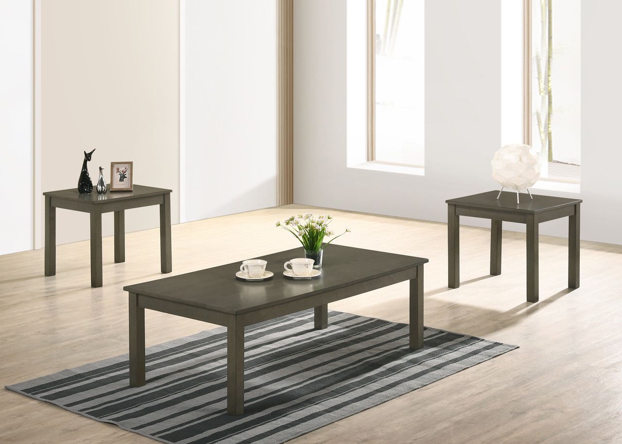 KAPLAN COFFEE TABLE 3 PIECE SET GREY