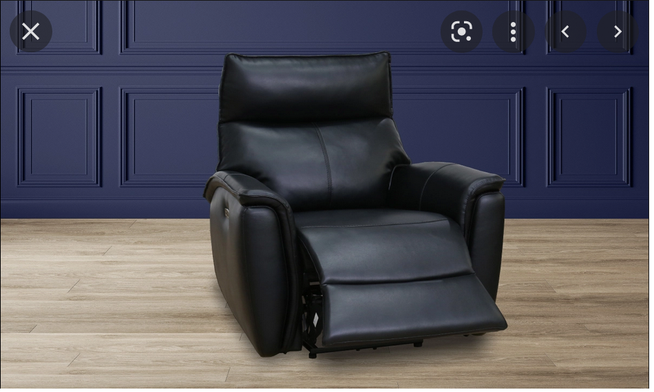 SS ETHAN BLACK POWER RECLINER