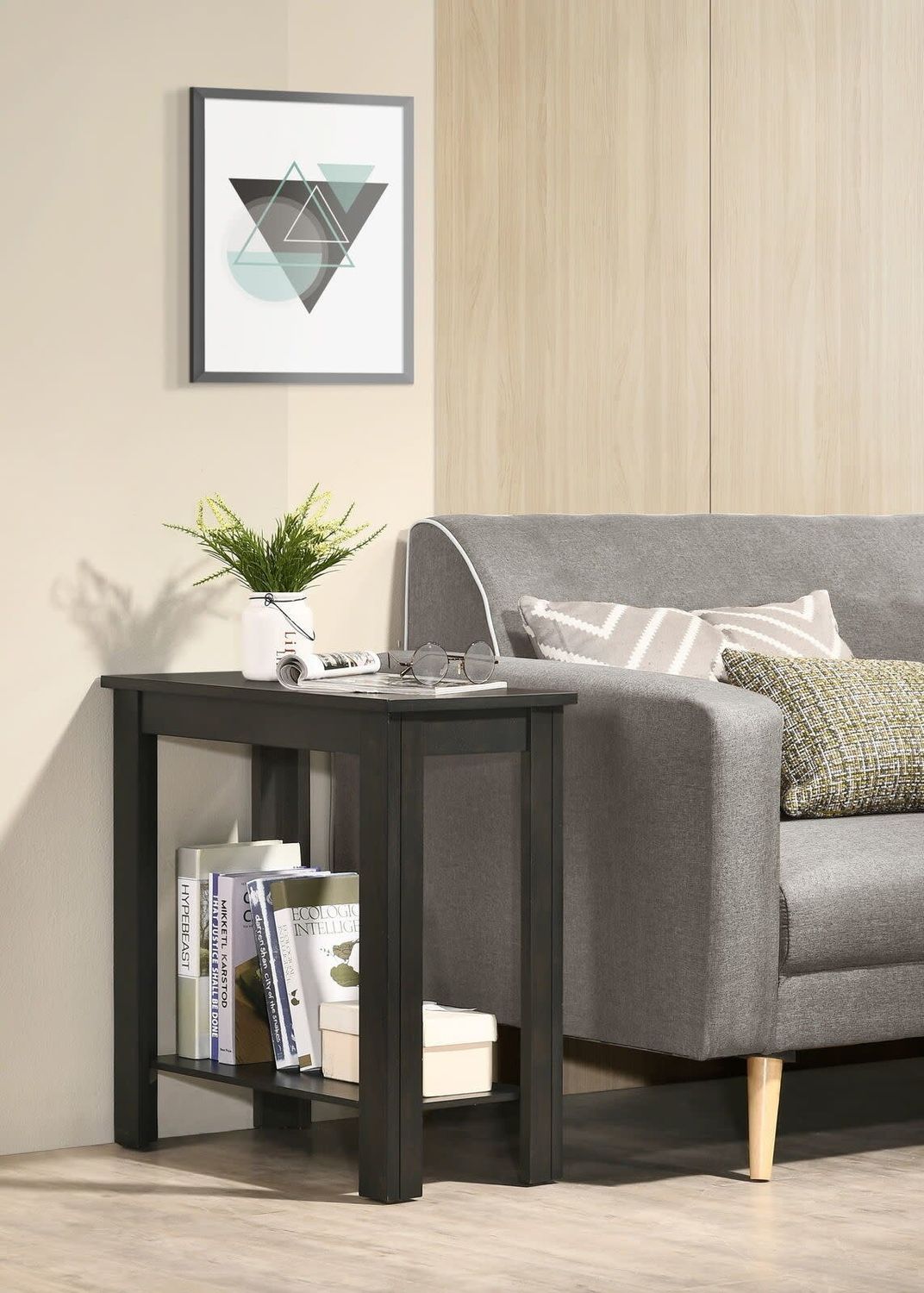 PIERCE CHAIRSIDE TABLE  BLACK