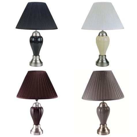 PORCELIAN BLACK SATIN NICKEL 26&quot; LAMP