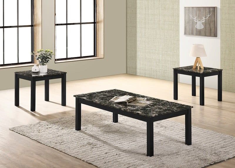GT STAFFORD 3PC COCKTAIL TABLE SET BLACK