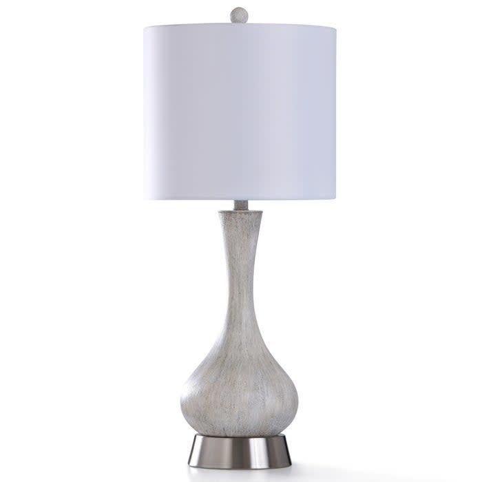 SC CRYSTAL CREAM TABLE LAMP