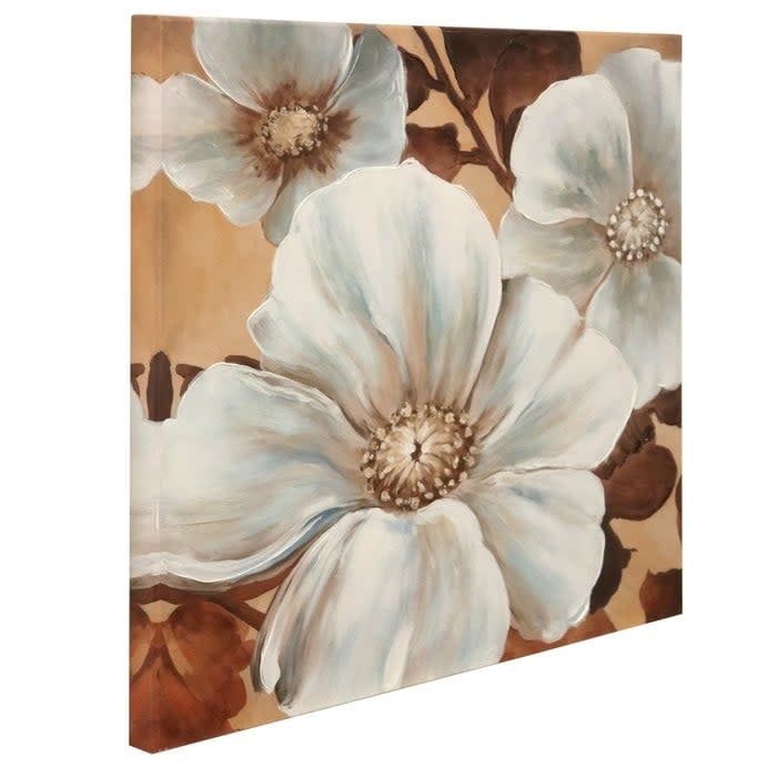 GOLDEN FLORAL CANVAS/YELLOW