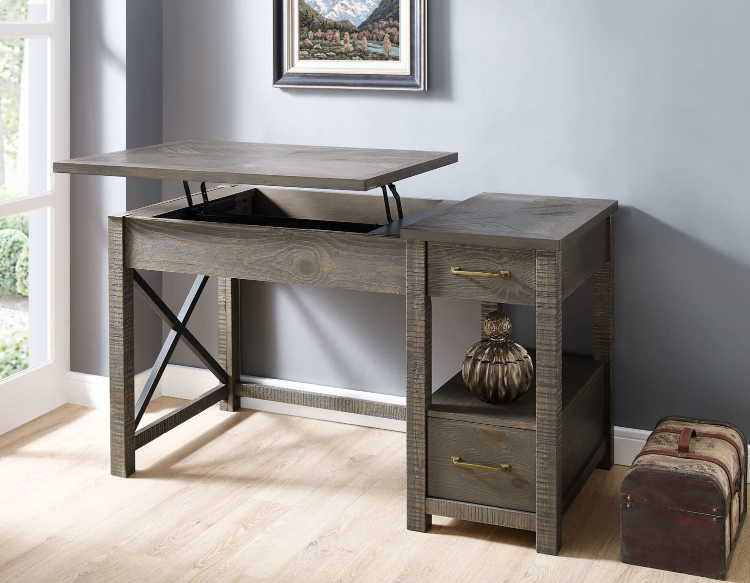 Dexter Lift-Top Desk Top