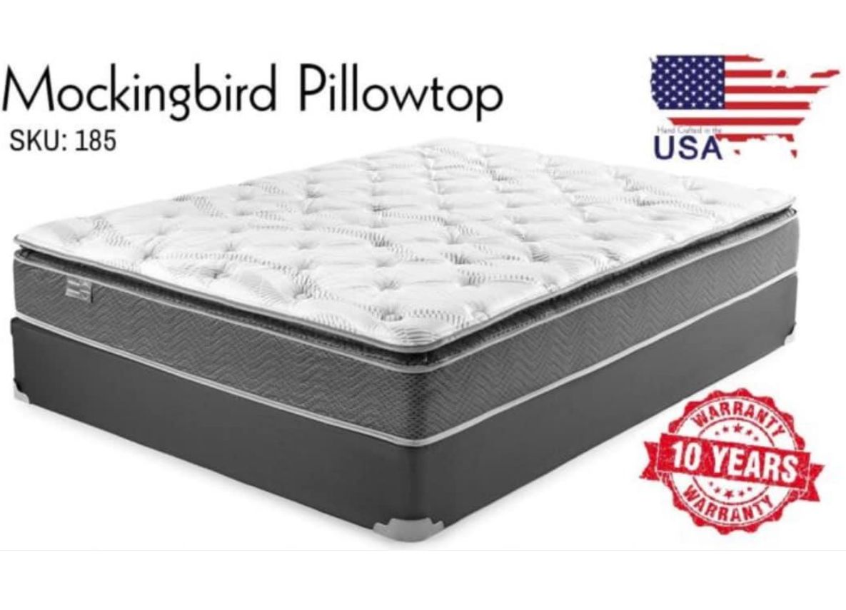 MD MOCKINGBIRD PILLOWTOP QUEEN MATTRESS