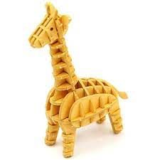 JIGZLE Giraffe 3D Paper Puzzle Laser Cut Miniature Animal
