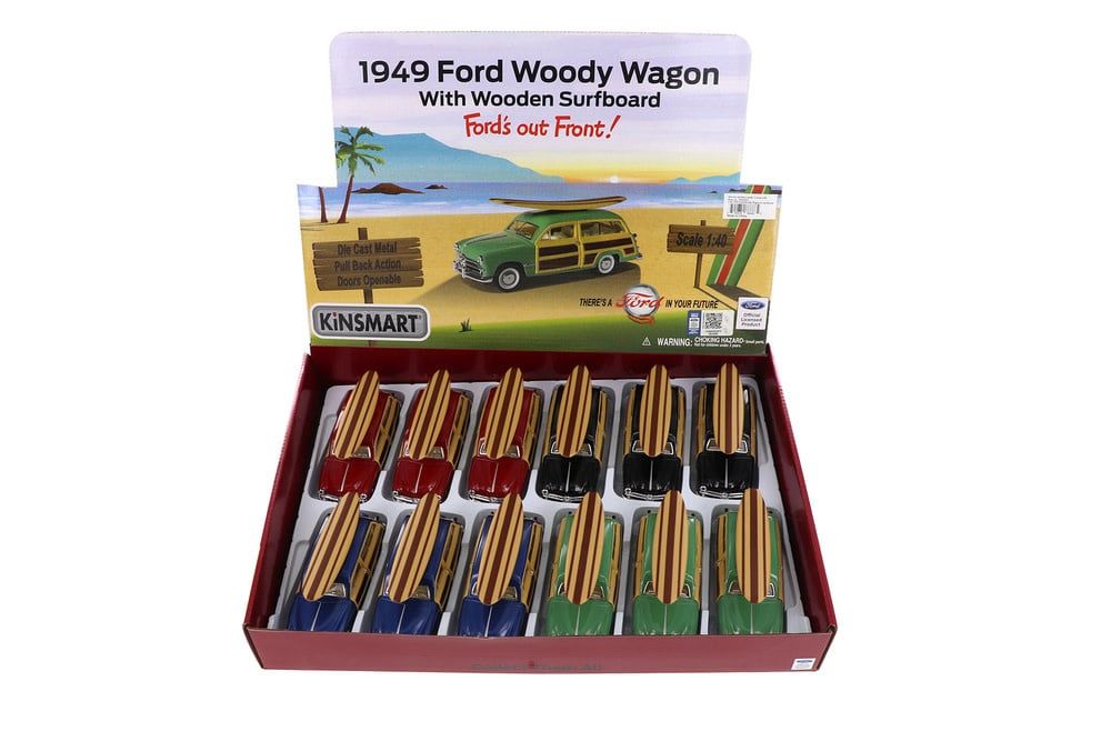 5&quot; 1949 FORD WOODY WAGON W/SURFBOARD