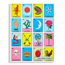 Mexican Bingo Puzzle Loteria