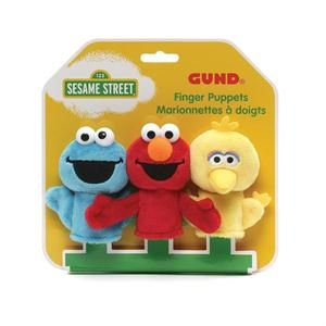 Sesame Street Finger Puppets Set of 3, 3 in