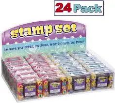 Mini Stamp Sets with Case, 8 stamps, Art Kit