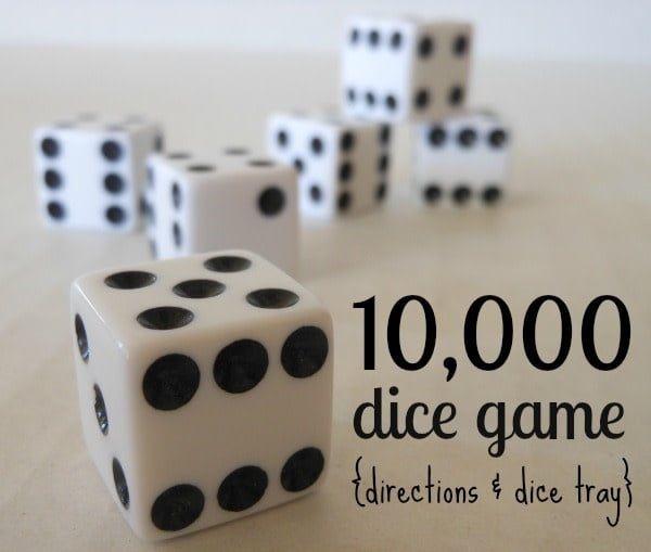 10,000 Dice Game with Tray Box