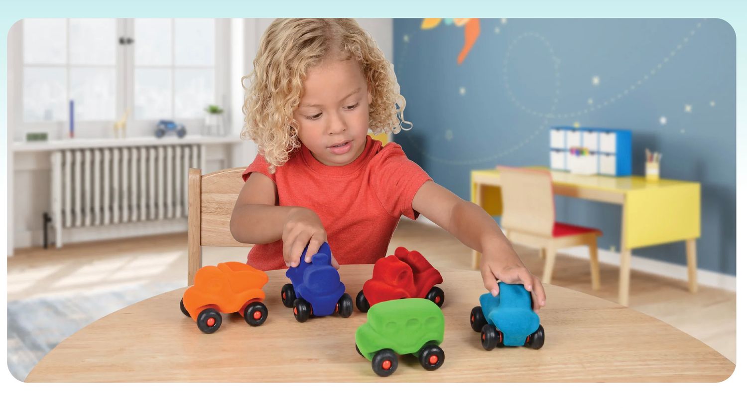 Rubbabu Fuzzy Foam Wheeled Toys single