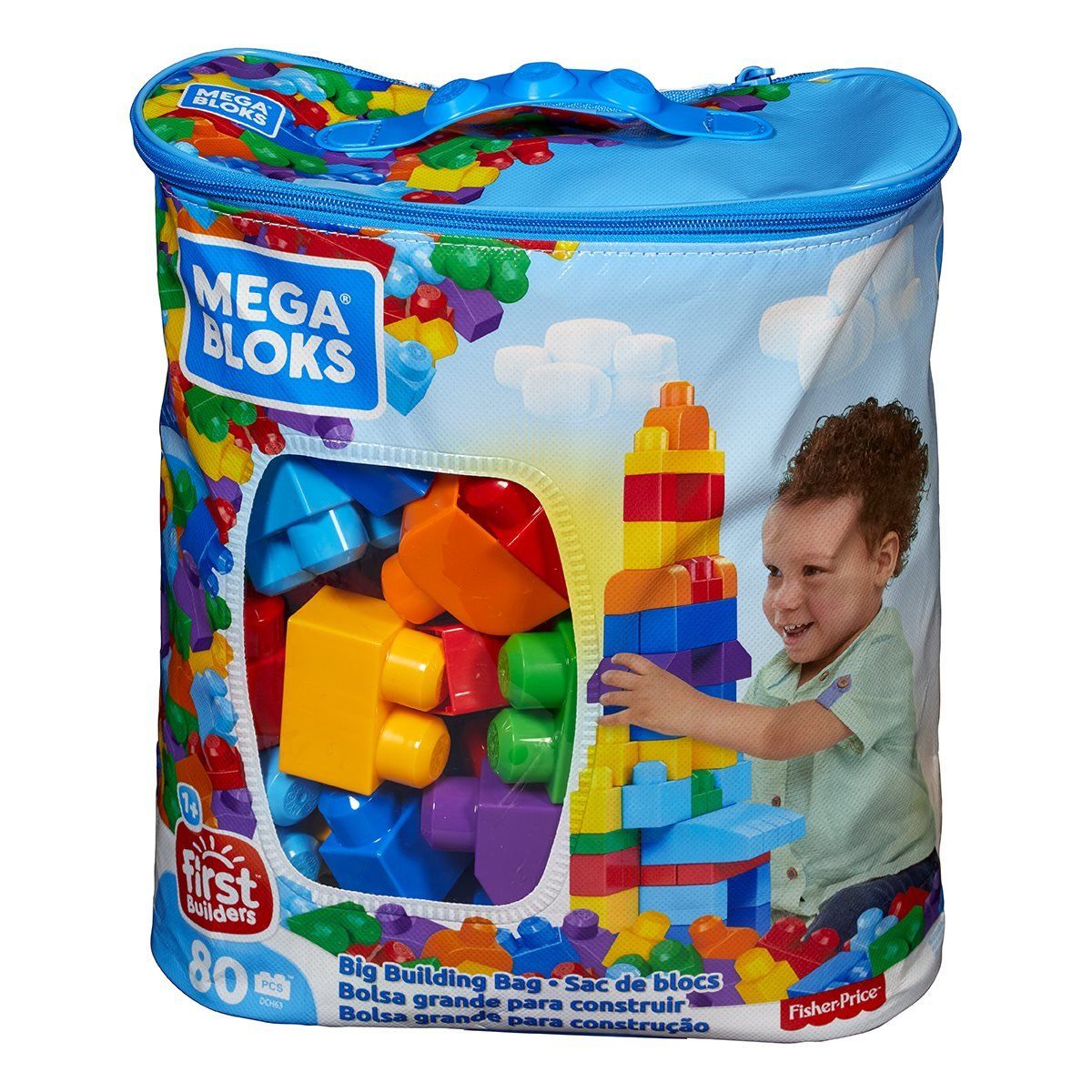 Mega Bloks Big Building Classic 80 Piece Bag - single