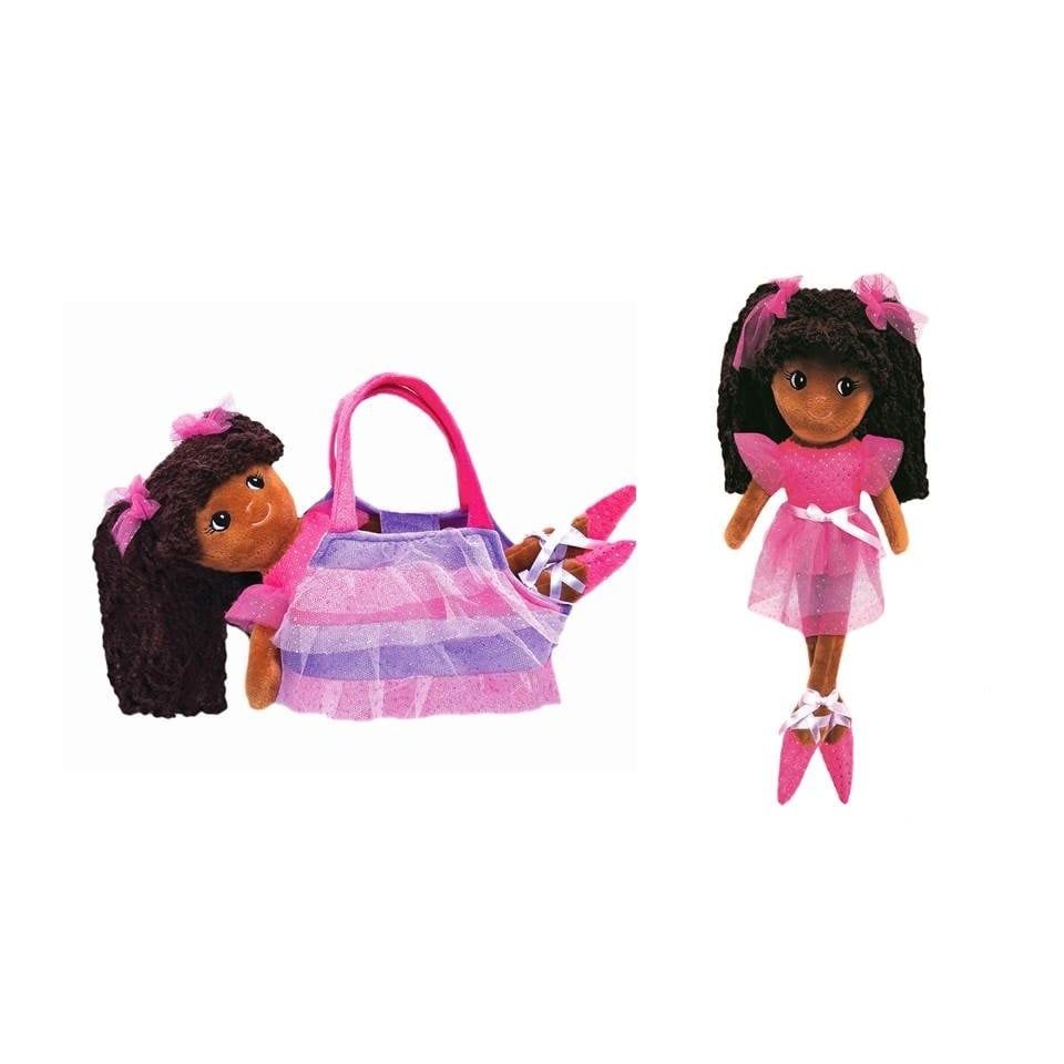 Elana Ballerina with Bag - Tan and Dark Skin