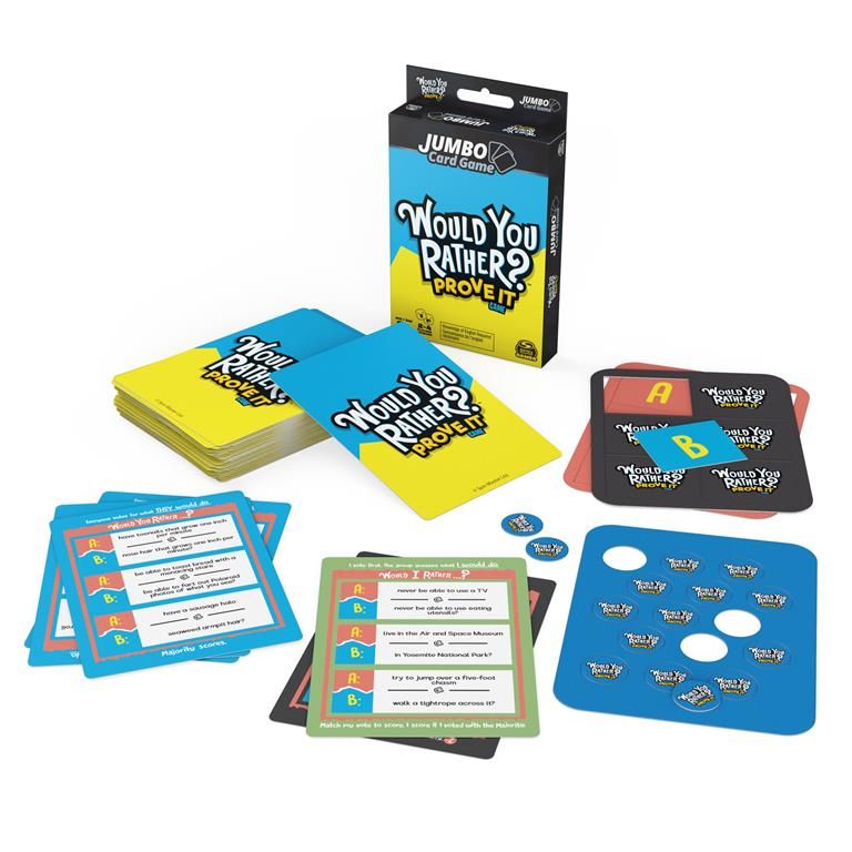 Would You Rather? Prove It Jumbo Card Game