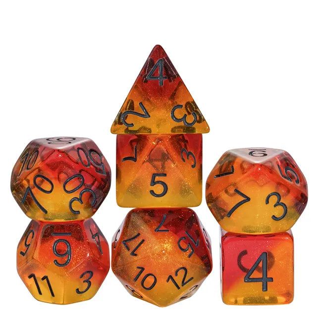 Fiery Sweets RPG Dice Set