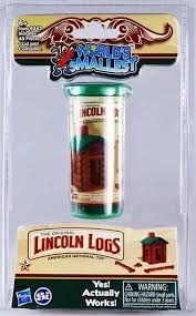 World&#39;s Smallest Lincoln Logs