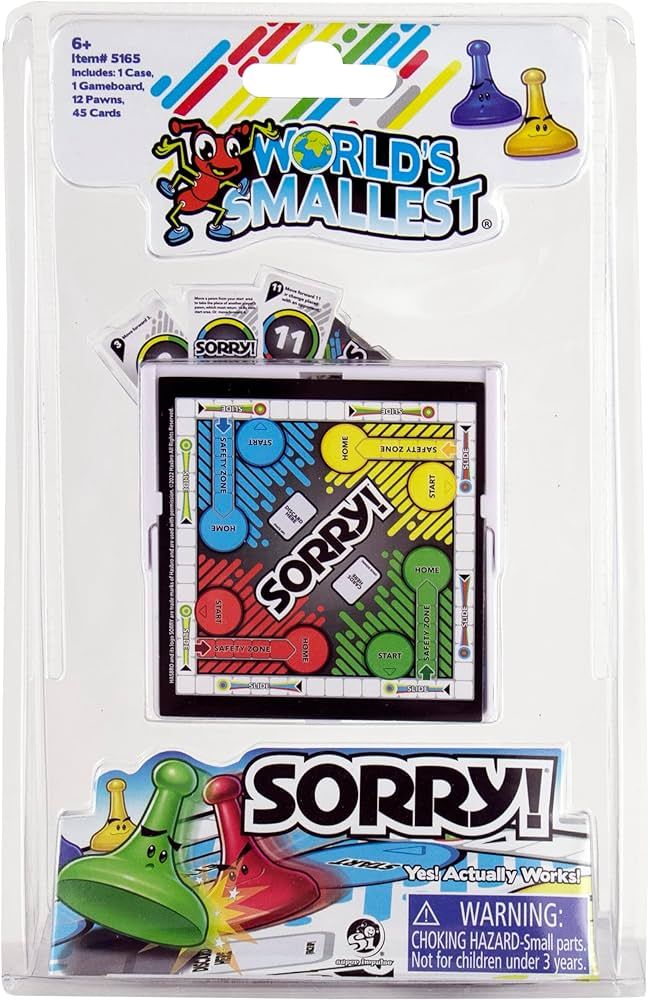 World&#39;s Smallest Sorry