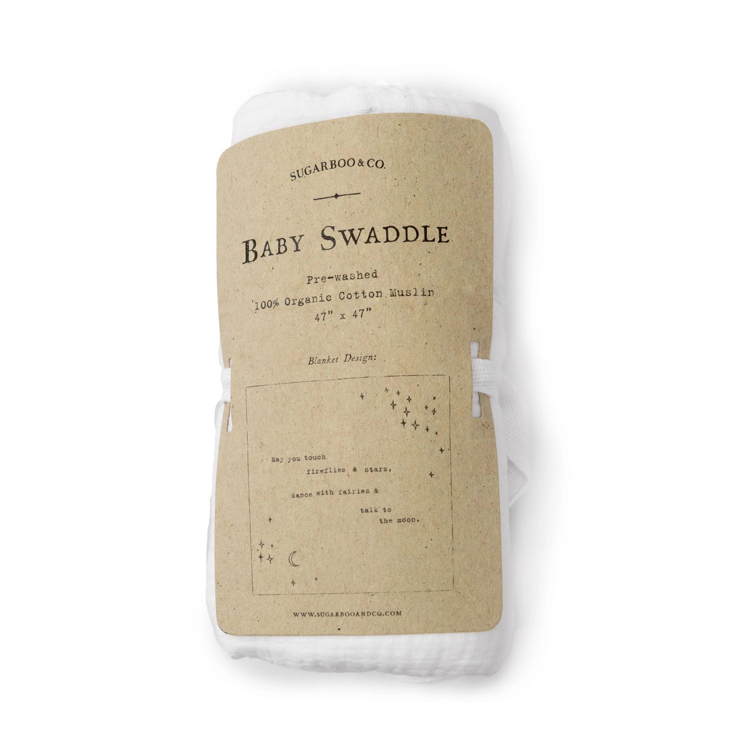 May You Touch Fireflies Swaddle Blanket 47”x47&quot;