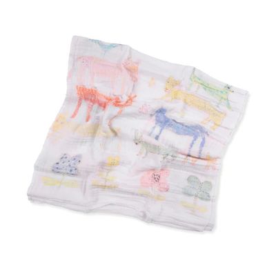 Stacked Animals Swaddle Blanket 47" x 47"