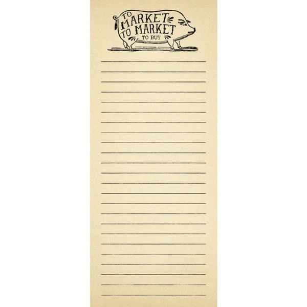 To Market - Skinny Pad
