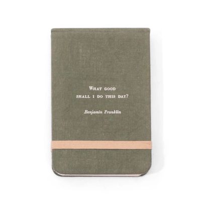 Benjamin Franklin Fabric Notebook