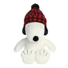 11&quot; WINTER PLAID SNOOPY PEANUTS LICENSE