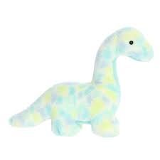 11.5&quot; BRACHIO BLUE WATERCOLOR DINOS
