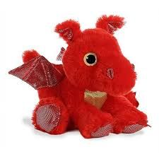 12&quot; SIZZLE RED DRAGON SPARKLE TALES
