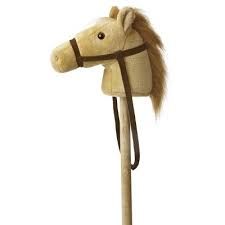 37&quot; BROWN GIDDY UP PONY BROWN STICK PONY WITH GALL