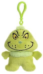 4&quot; GRINCH CLIP ON DR SEUSS