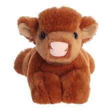 8&quot; HIGHLAND COW CALF MINI FLOPSIE
